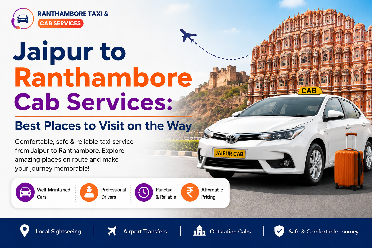 Jaipur to Ranthambore Cab Services: Best Places to Visit on the Way