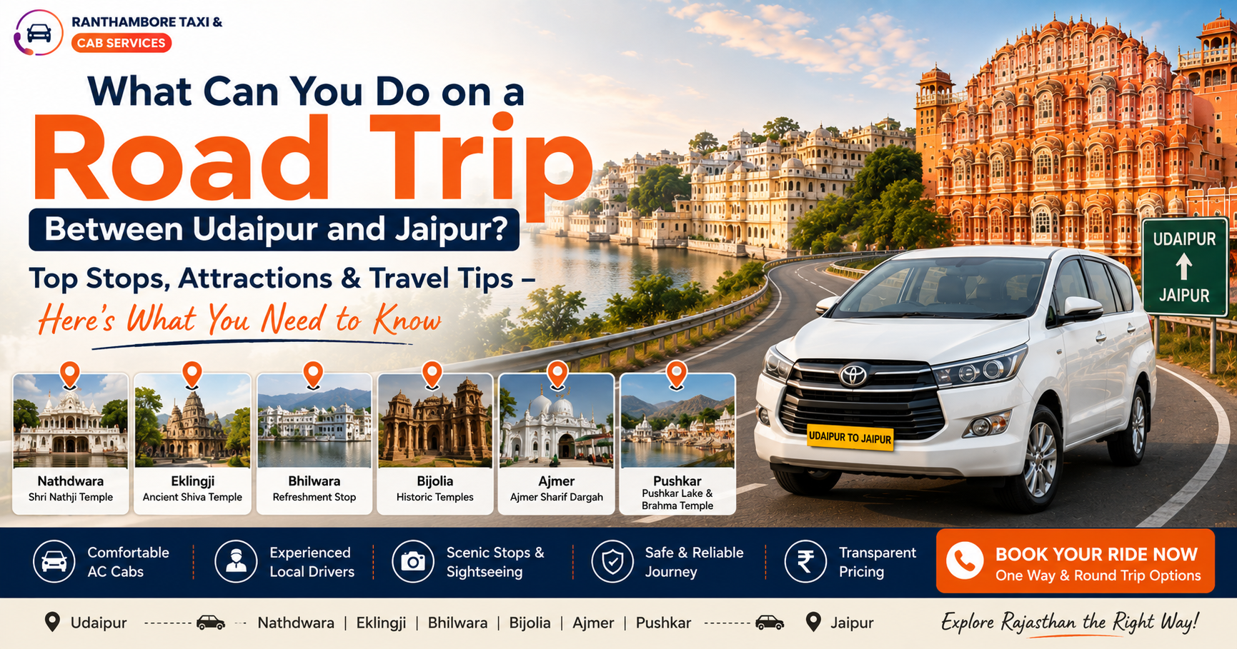 What Can You Do on a Road Trip Between Udaipur and Jaipur?