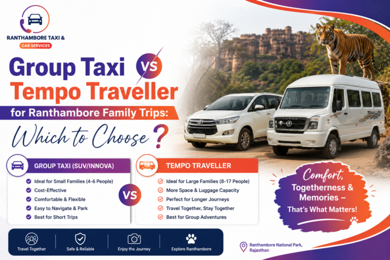 Group Taxi vs Tempo Traveller for Ranthambore Family Trips: Which to Choose